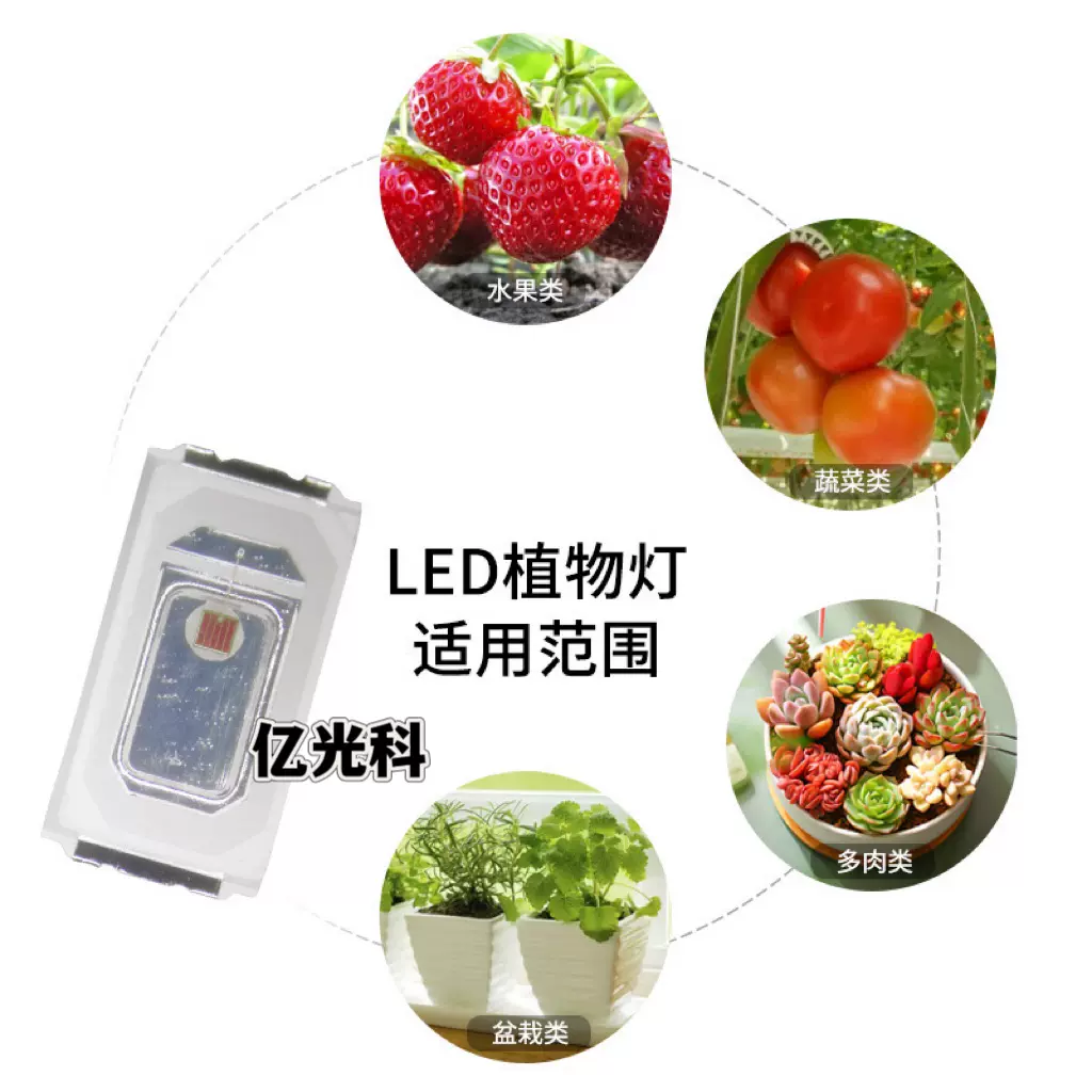 5730植物红LED灯珠